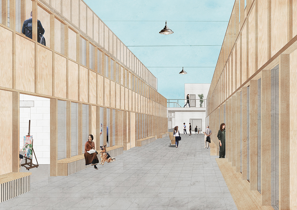 Hill Harvey-Wood - Mews perspective